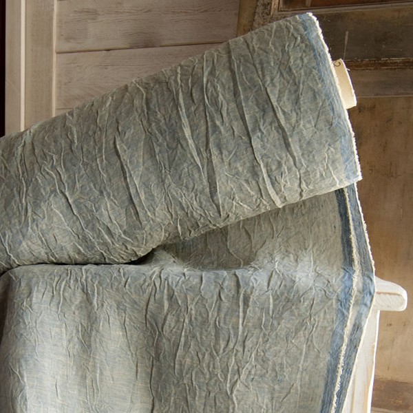 Tessuto per tende in lino stropicciato